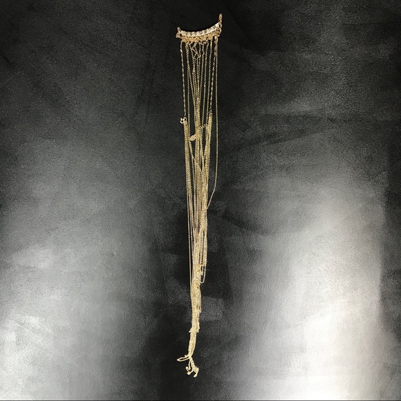 Faux Gold Adjustable Layered Body Jewelry Necklace - Picture 6 of 6